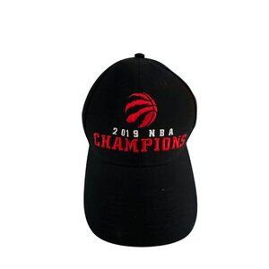 Fanatics 2019 Nba Champions Toronto Raptors Adjustable Black Cap Sporty Casual